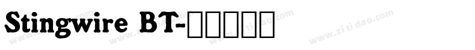 Stingwire BT字体转换